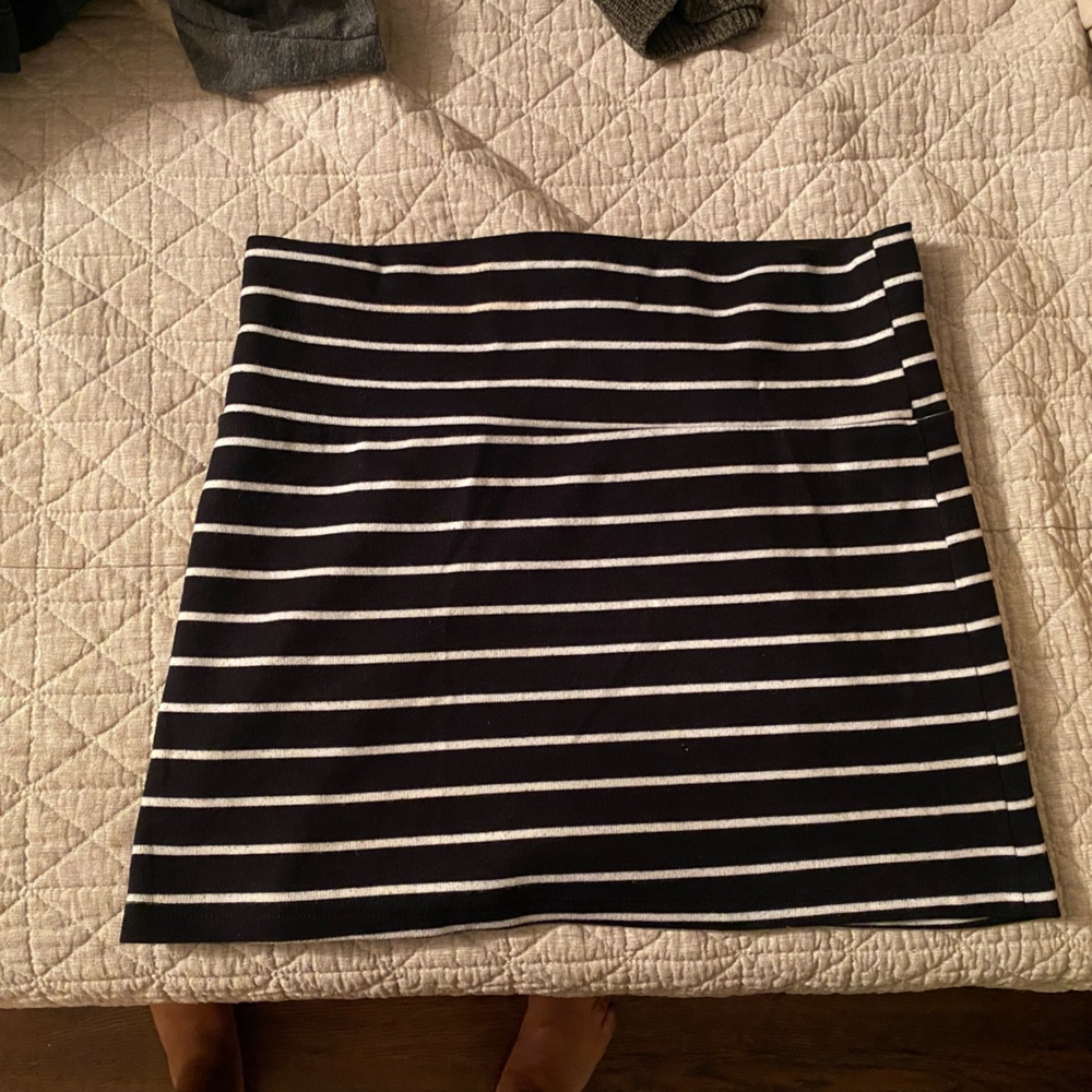 Striped mini skirt